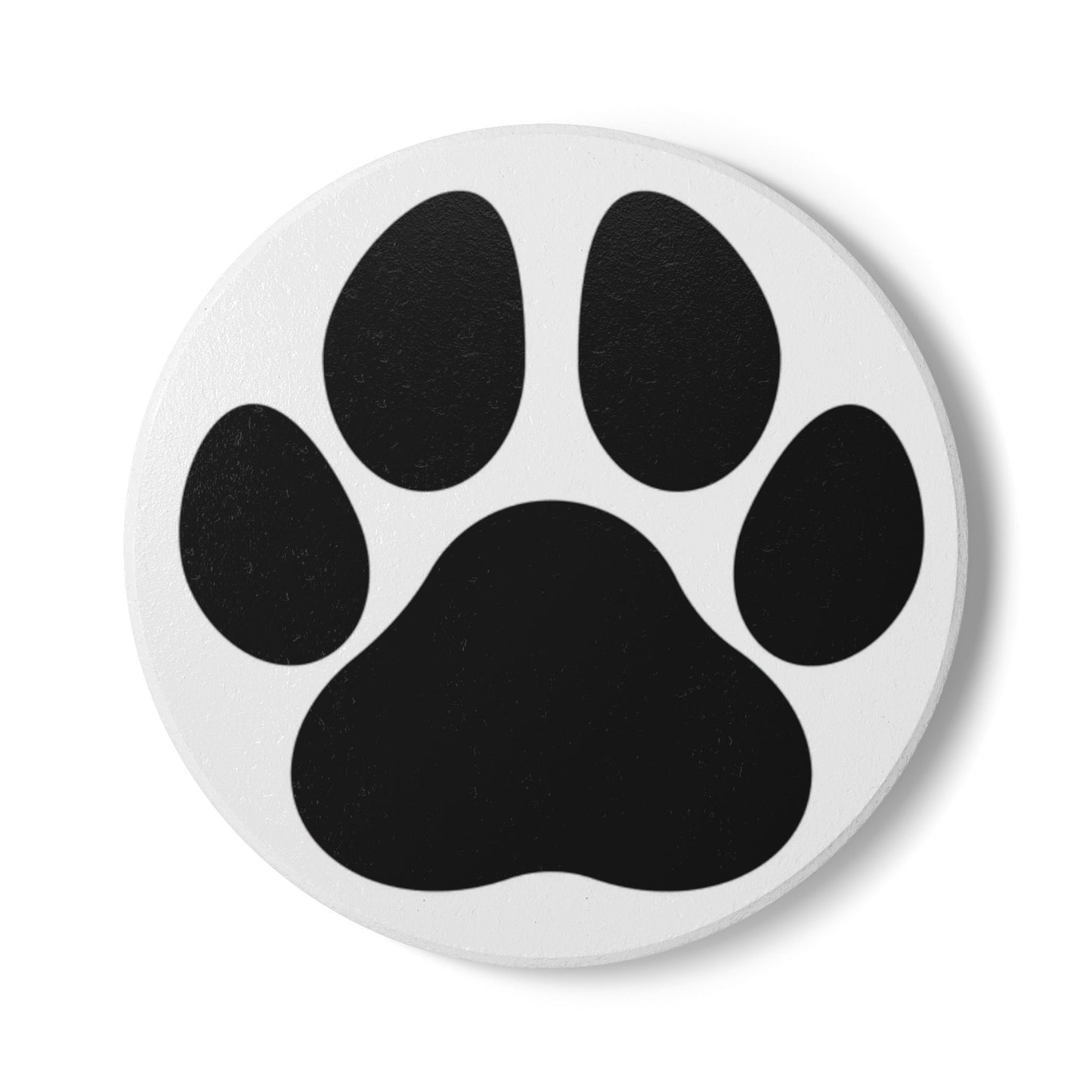 Paw Print Ceramic Coaster