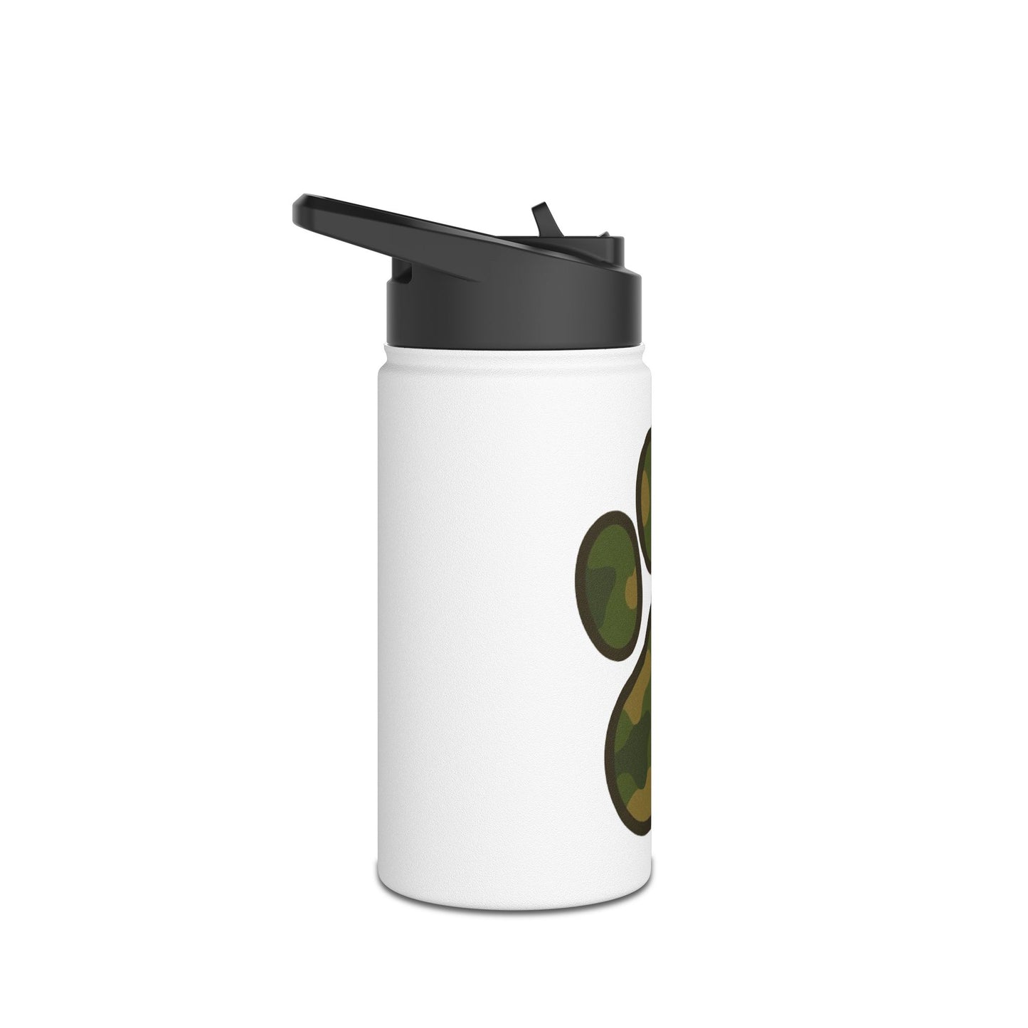 Camouflage Paw Print Water Bottle