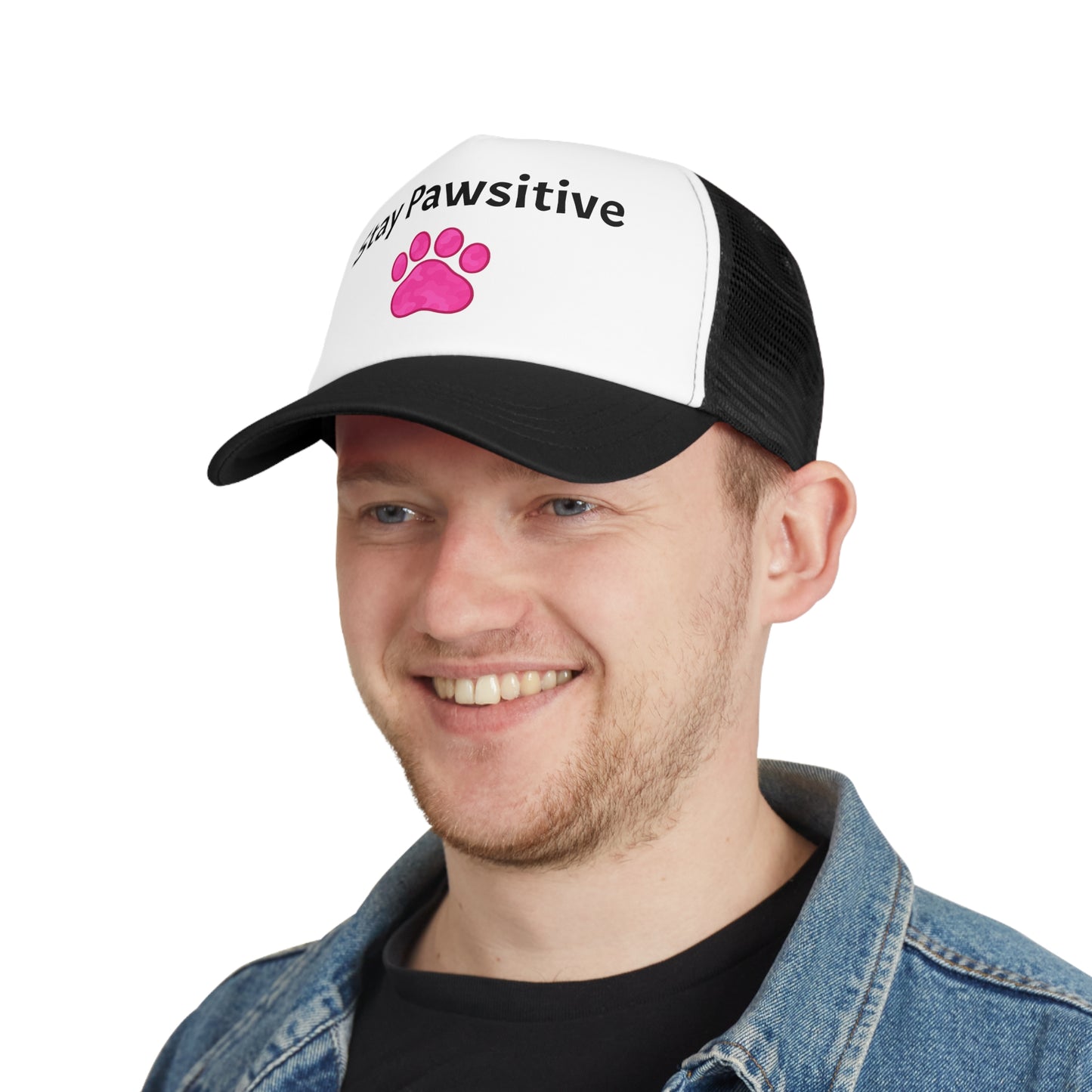 Stay Pawsitive Mesh Cap