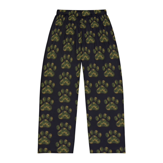 Cozy Men’s Pajama Pants with Paw Print Design