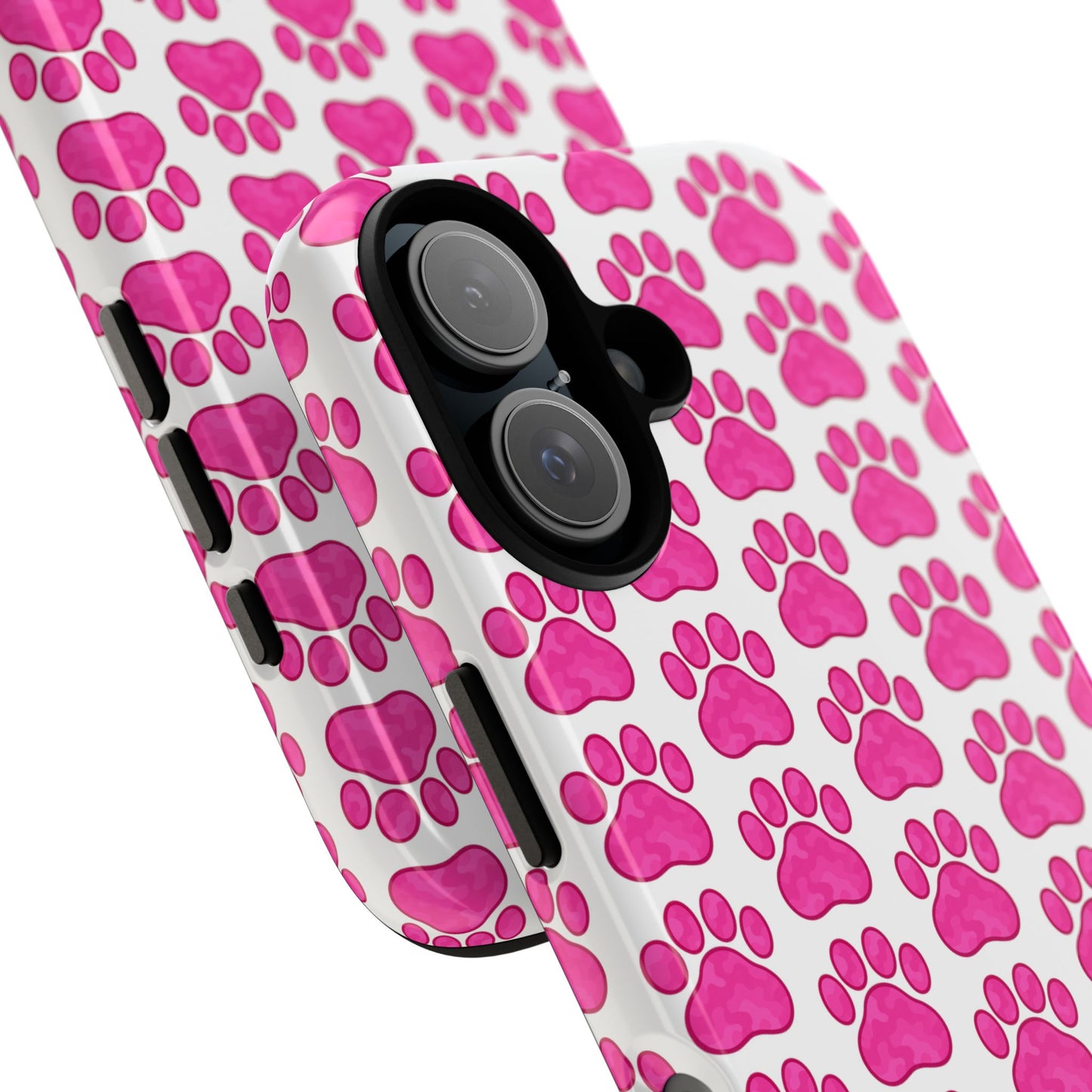 Pink Paw Print Phone Case