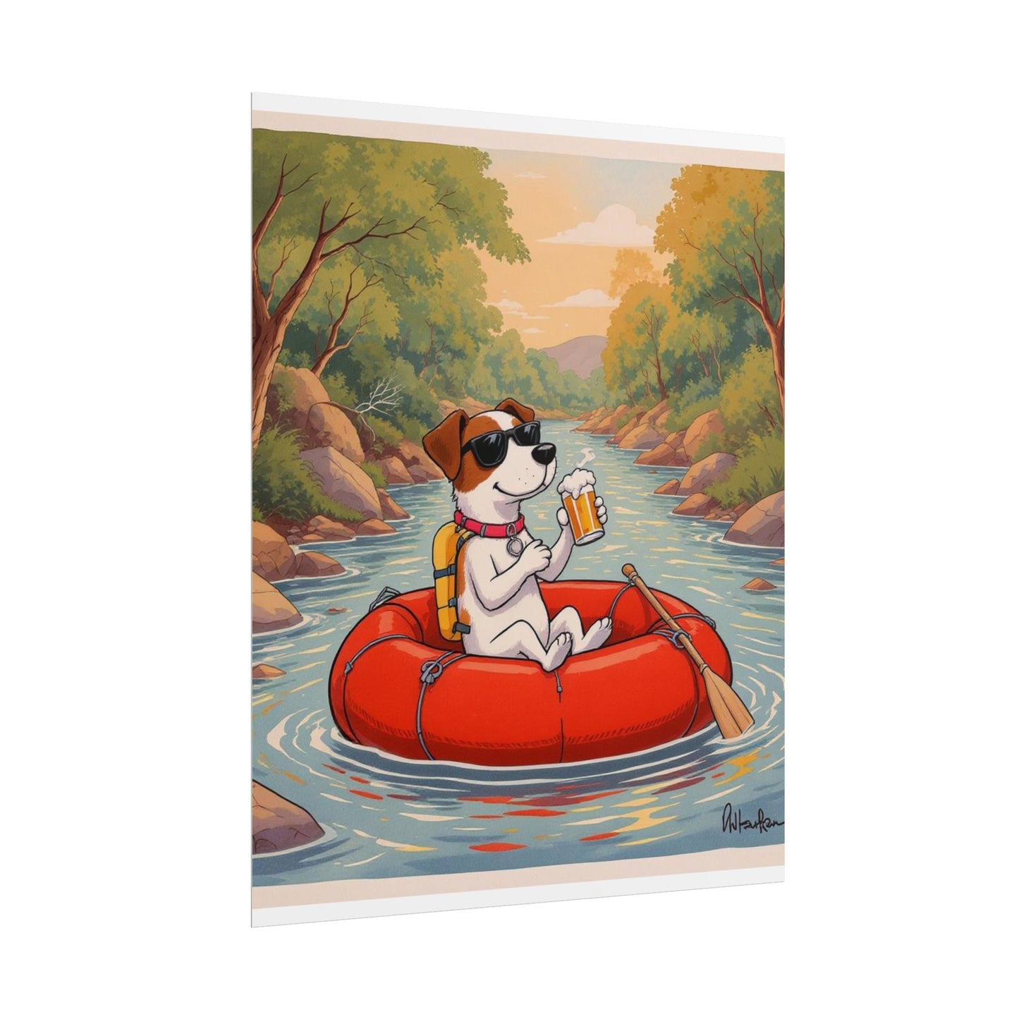 Dog Lazy River Poster