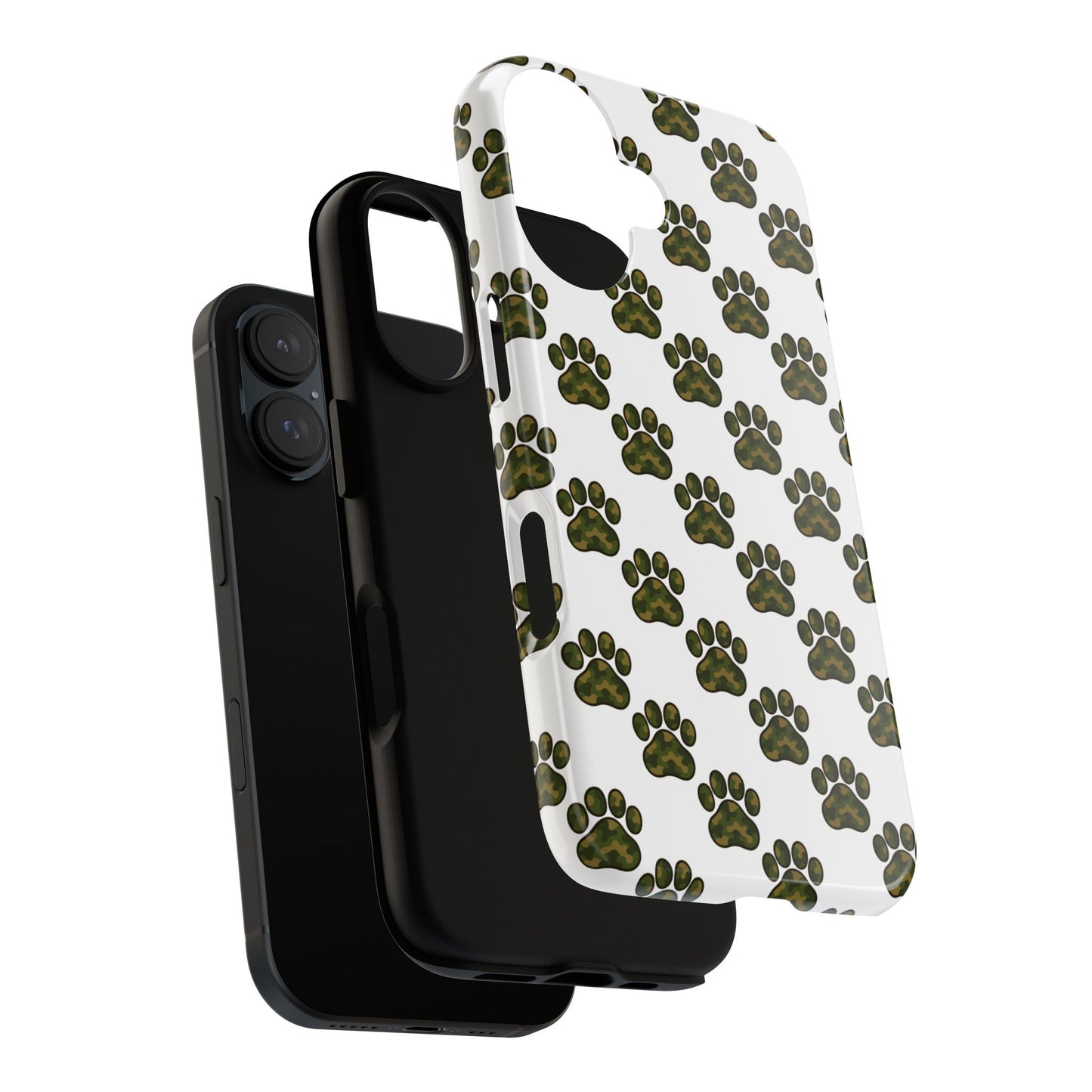 Walkies Club Camo Paw Print Phone Case