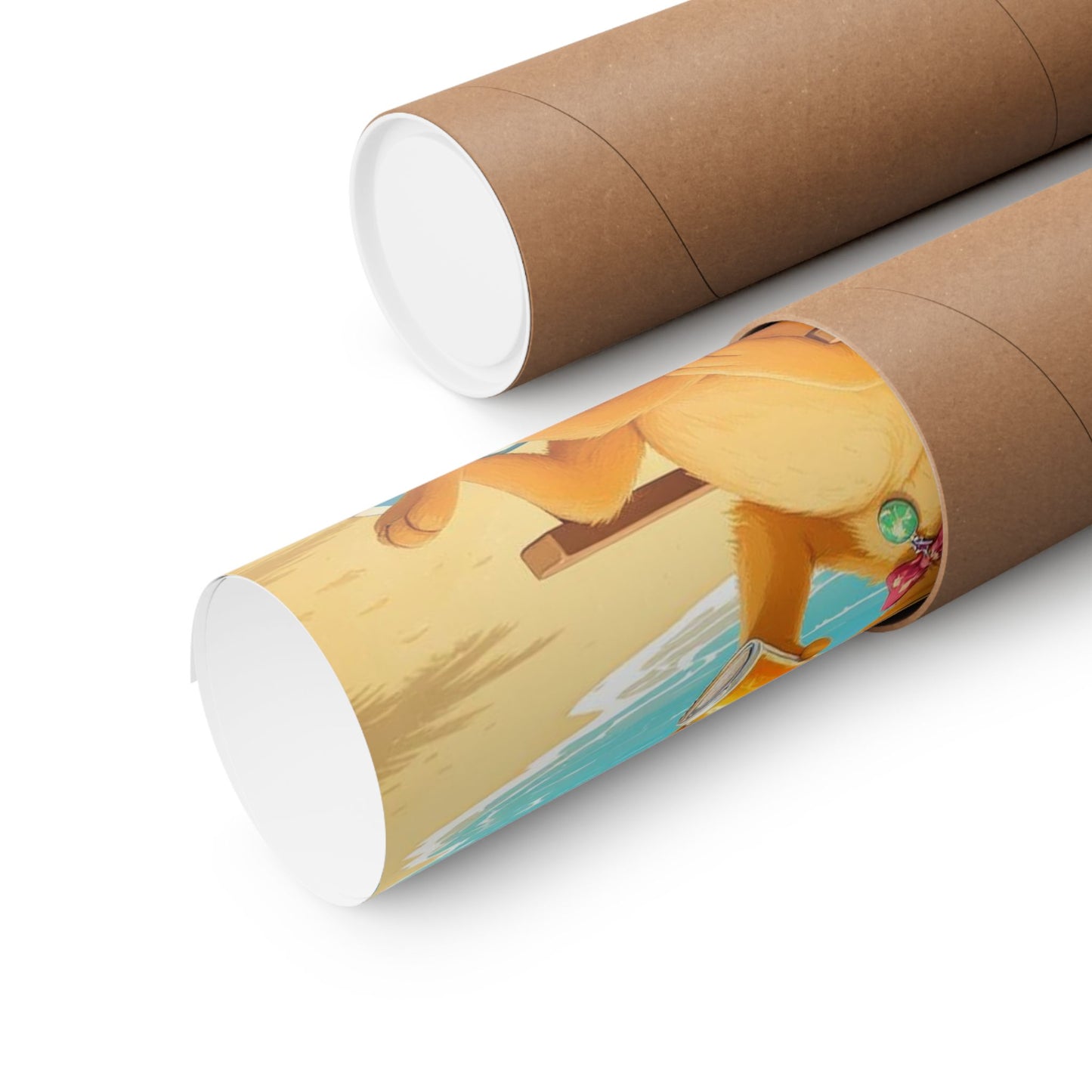 Dog Beach Paradise Poster