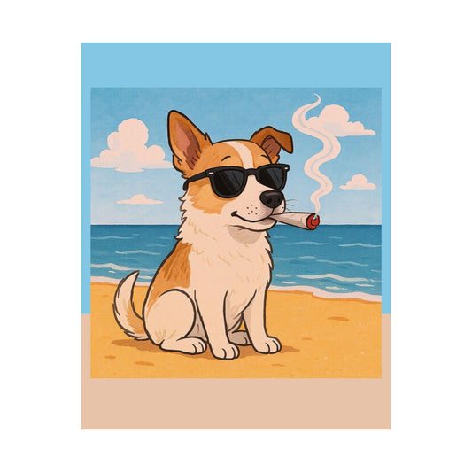 Chill Dog Beach Poster