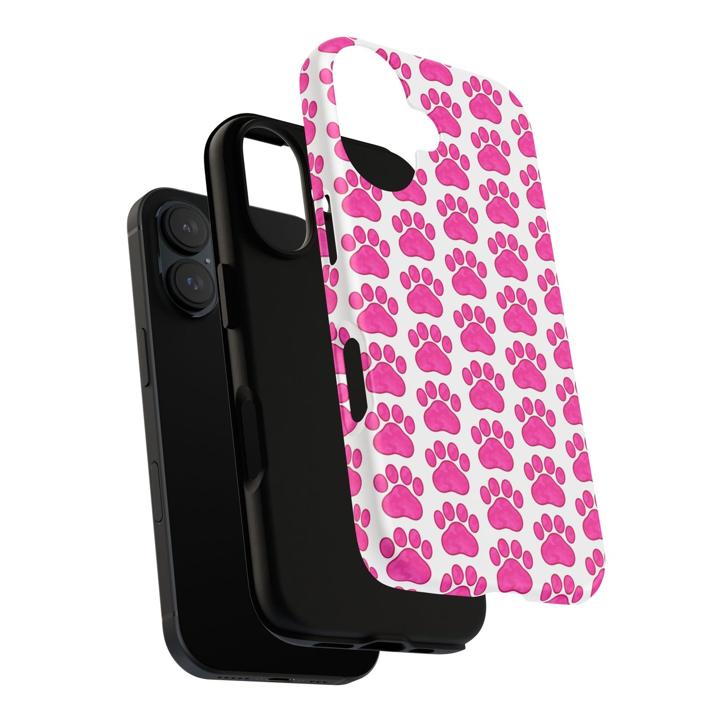 Pink Paw Print Phone Case