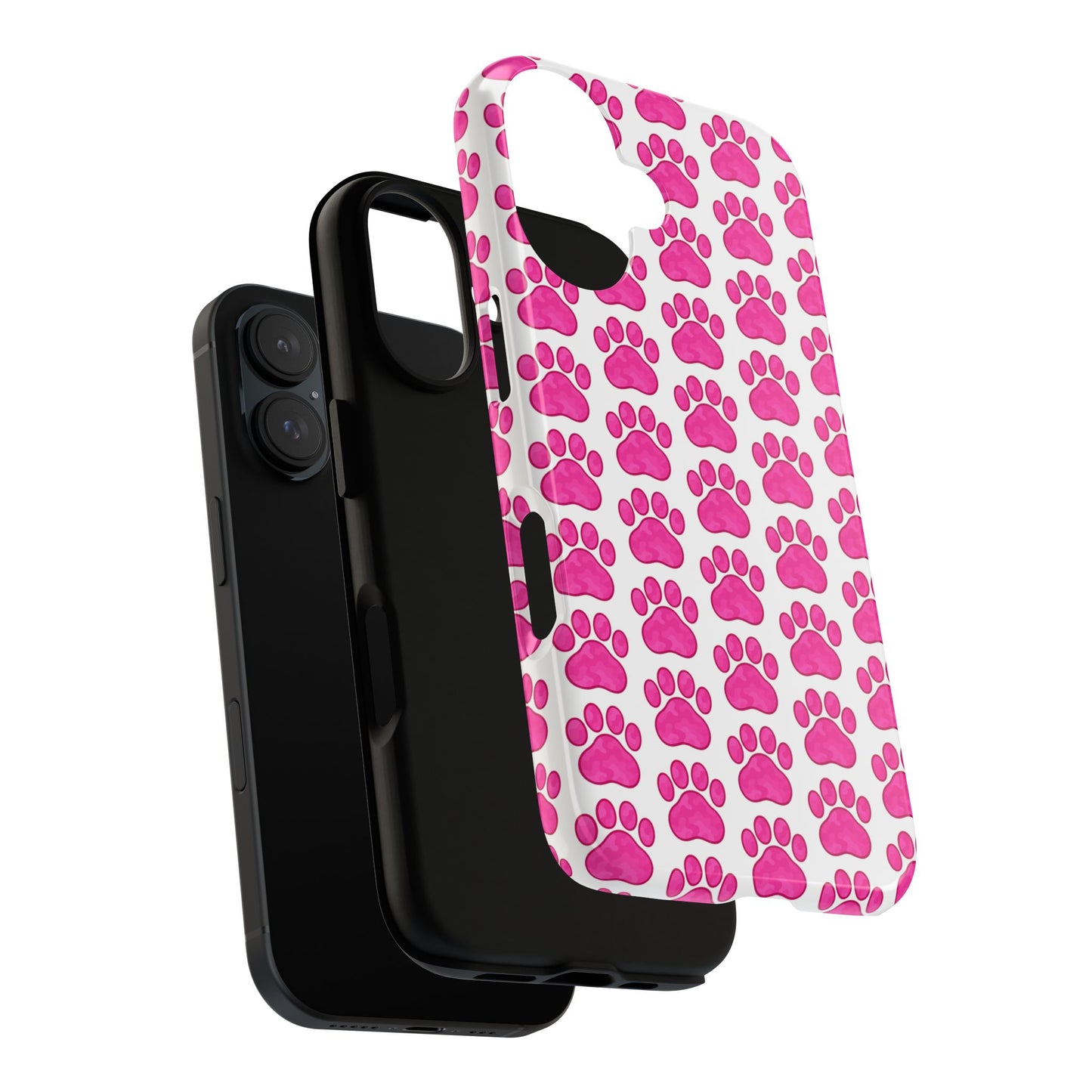 Pink Paw Print Phone Case
