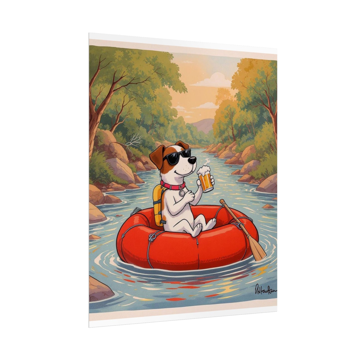 Dog Lazy River Poster