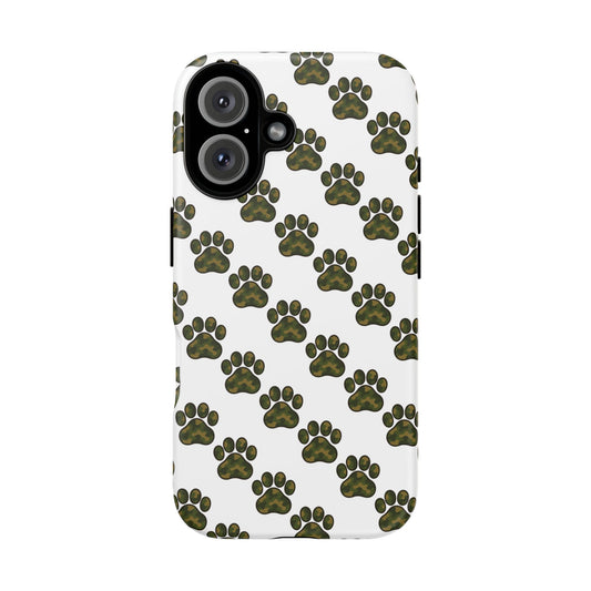 Walkies Club Camo Paw Print Phone Case