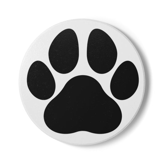 Paw Print Ceramic Coaster