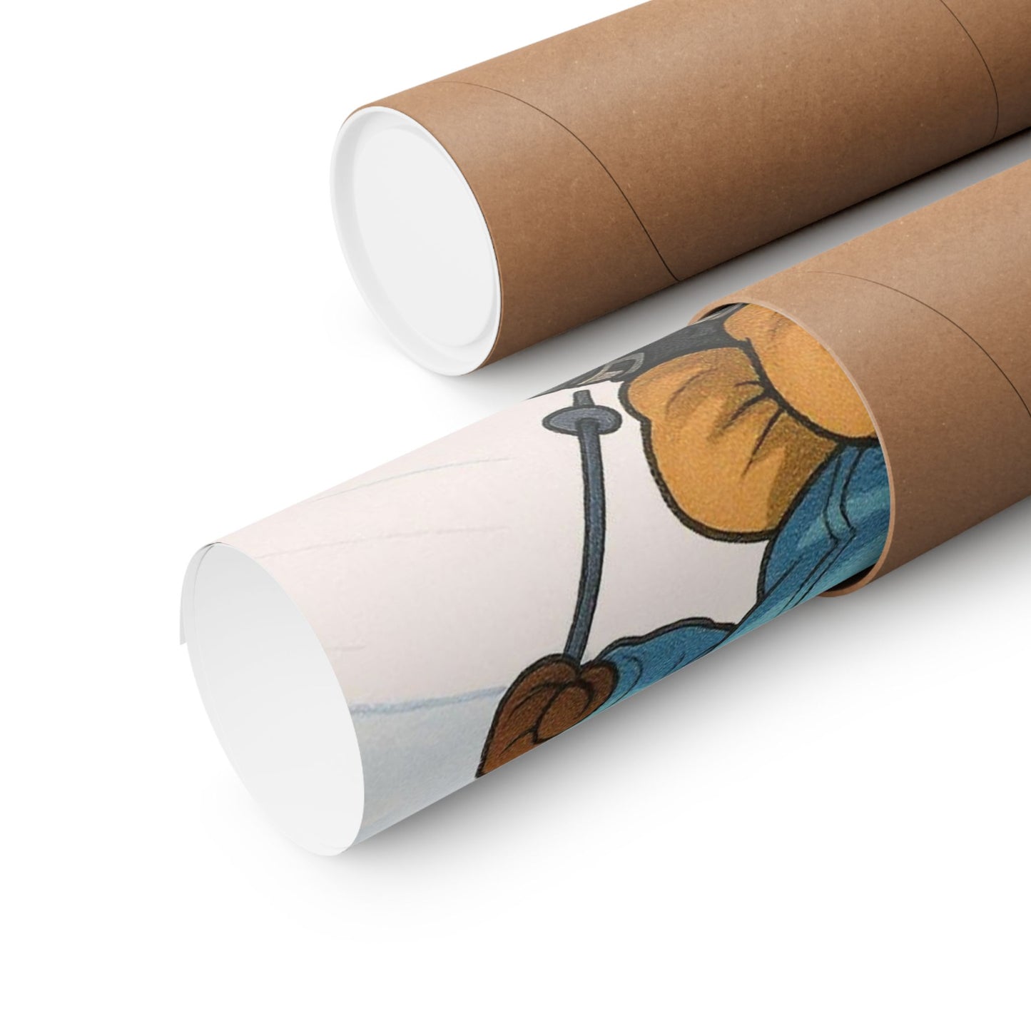 Skiing Dog Poster