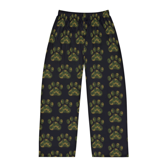 Cozy Men’s Pajama Pants with Paw Print Design