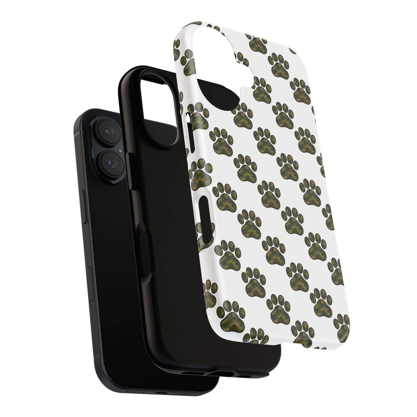 Walkies Club Camo Paw Print Phone Case