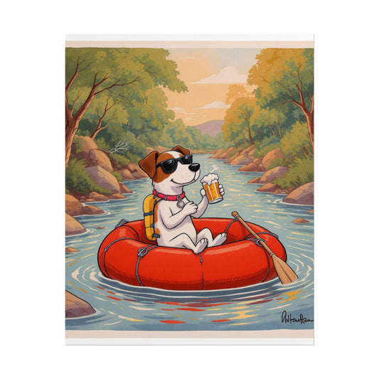 Dog Lazy River Poster