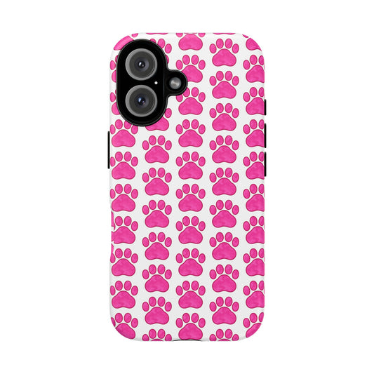Pink Paw Print Phone Case